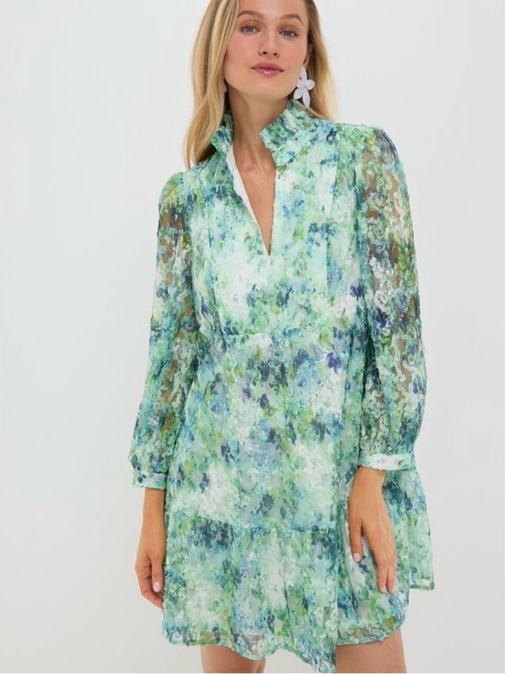 TUCKERNUCK Water Lilies Organza Palmerston Dress Size XS NWT